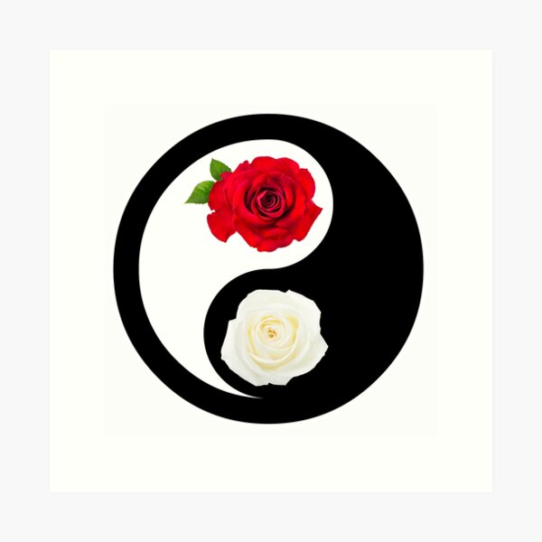 Roses YinYang Symbol